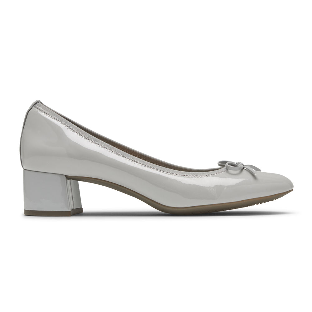 Rockport Womens Total Motion Sydney Bow - Pumps Grey - XQH254631